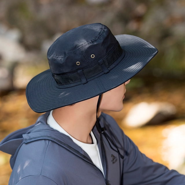 LinYooLi Big Hat Rear Sun Fisherman Hat Female Summer Anti -Ultraviolet Sunscreen Sun Hat Fast Dry Travel Mountaineering Cap