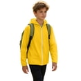 thumbnail image 6 of RUTAYY Boys Hoodie Casual Full Zip Long Sleeve Solid Color Jacket Outdoor Daily Wear Yellow, 6 of 6