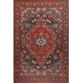 thumbnail image 2 of Nosy Be Red Oriental Polyester Digital Print Decorative Area Rug, 2 of 9