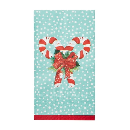 The Pioneer Woman Candy Cane Disposable Guest Napkins  24 Count
