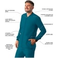 thumbnail image 3 of Adar Addition Scrubs For Men - Zippered Bomber Scrub Jacket, 3 of 8