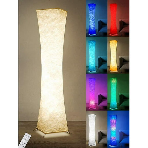 Led Rgb Floor Lamp Living Room Design|15w Modern Floor Lamp|1.56m White Floor Lamp Led Living Room Bedroom| The New Paper Floor Lamp With Remote Contr