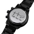 thumbnail image 2 of Faith Hope Love Pulse Engraved Bible Verse Men's Watch Multifunction Stainless Steel W Copper Dial, 2 of 20