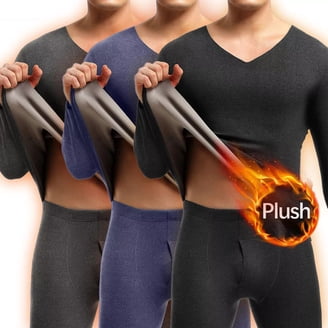 Men's 100% Merino Wool Base Layer Set – Thermal Long Sleeve Shirt & Bottom Long Johns