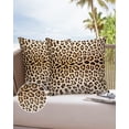 thumbnail image 6 of Outdoor Throw Pillow Cover Forest Animals Leopard Skin Print Waterproof Cushion Covers 2 Pack Wildlife Texture Pillow Cases Home Decoration for Patio Garden Couch Sofa, 6 of 6