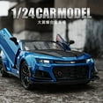 thumbnail image 3 of 1:24 Chevrolet Camaro Alloy Diecast Sports Car Model Toy Simulation Vehicle Pull Back Toys For Children Gifts A327, 3 of 9