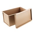 thumbnail image 1 of 1Pc 450g Bakeware Loaf Pan With Cover Non Stick Golden Bread Toast Mold (Golden), 1 of 1