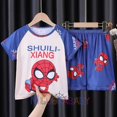 thumbnail image 1 of Conjunto de ropa de Pikachu Pokemon para niños y niñas, camiseta de manga corta, pantalones cortos, chándal deportivo, conjuntos de pijamas, 2023 qym unisex, 1 of 2