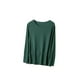 thumbnail image 1 of Guardurnaity Ropa interior térmica femenina Tops manga larga sin costuras cómodo otoño Oficina dormir ropa interior camisa cálida para mujer Prendas para la parte del cuerpo Verde oscuro 6XL Guardurnaity AP013722-08, 1 of 6