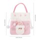 thumbnail image 3 of Bolsa de Regalo de Navidad onlyliua Peluche Rosa Decoración Navideña, 3 of 6