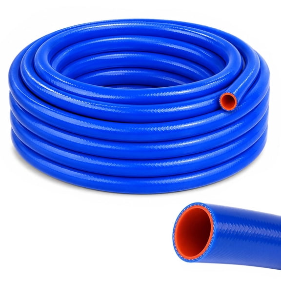 EBaokuup 16 Ft 5/8 Inch Silicone Heater Hose, Heavy Duty High Temperature Coolant Radiator Hose for Automotive Engine Cooling