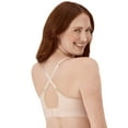 thumbnail image 3 of Hanes Womens Wireless Bra, Smooth Comfort Full Coverage Bra, Foam Cups, Convertible Bra Straps, 3 of 8
