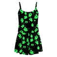 thumbnail image 3 of JFOPQVSM Women Sexy Sleeveless Tank Top Shorts 2 PC Halloween Print Pajama Set Halloween Dress-Up Outfit, 3 of 4