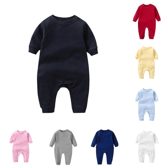 TinyBloomm Thermal Baby Jumpsuit Comfort Boys Bodysuit Long Sleeve Shoulder Snap Baby Jumpsuit For And Toddler Playwear Soft Everyday Outfit, Size 9-12 Months