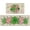 Green & Pink, variant on St. Patricks Day Clover Kitchen Rugs Set of 2, Shamrock Eucalyptus Leaves Polka Dot Kitchen Mats Decor, Spring Gold Coins Irish Floor Door Mat Home Decorations -17x29 and 17x47 Inch