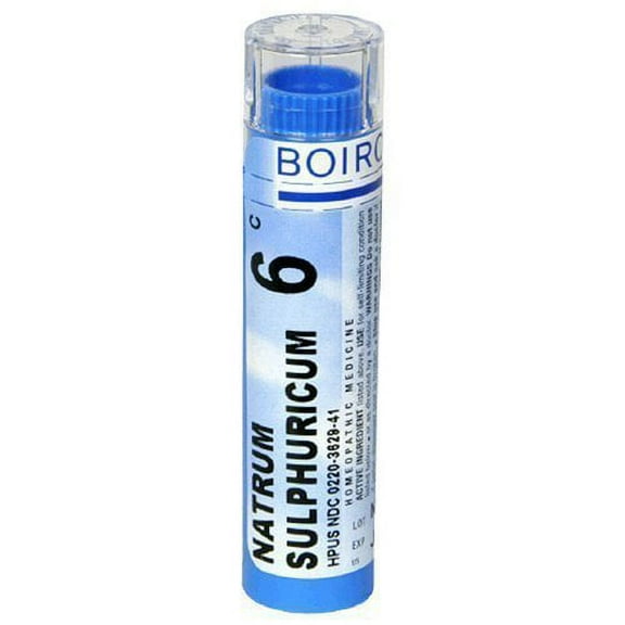 Boiron Homeopathic Medicine Natrum Sulphuricum, 6C Pellets, 80-Count Tubes (Pack of 5)
