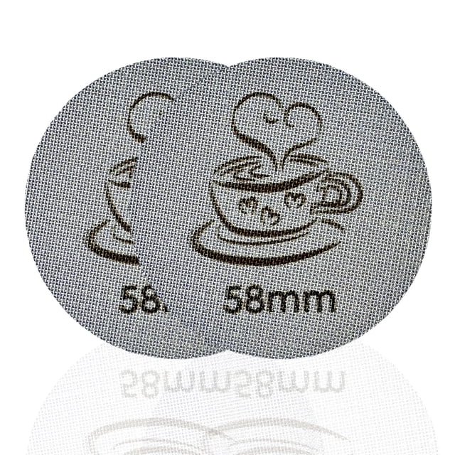 Pantalla Espresso Puck de acero inoxidable 316 de 58 mm para portafiltro