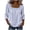 Light Blue, variant on Women's 3/4 Sleeve Blouse Square Neck Eyelet Lace Trim Babydoll Tunic Tops Summer Casual Loose Peasant Shirts (Light Green, L)