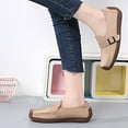 thumbnail image 6 of Sngxgn Women's Flats Shoes Ballet Flats Dress Shoes for Women Comfortable Slip on Shoes(Khaki,42), 6 of 7