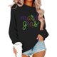 thumbnail image 5 of Mujeres de Manga Larga Tops Navidad Informal Impreso Cuello Tripulado Sudadera Invierno Acogedor, Mujeres de Manga Larga Navidad Tops, 5 of 6