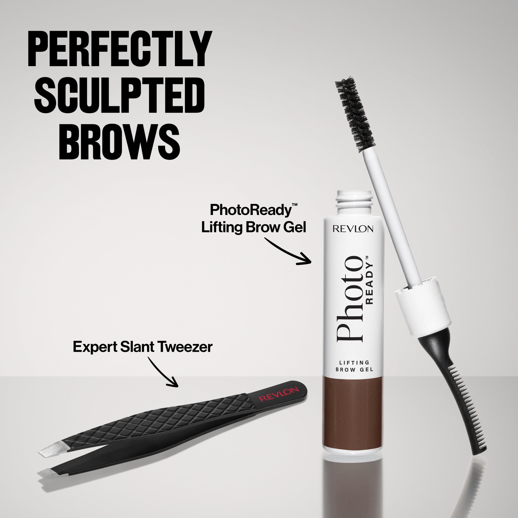 Revlon PhotoReady Lifting Brow Gel, Tinted Eyebrow Lamination, 803 Warm Medium Brown, 0.23 fl oz