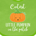 thumbnail image 4 of Inktastic Halloween Cutest Little Pumpkin in the Patch Boys or Girls Baby Bib, 4 of 4