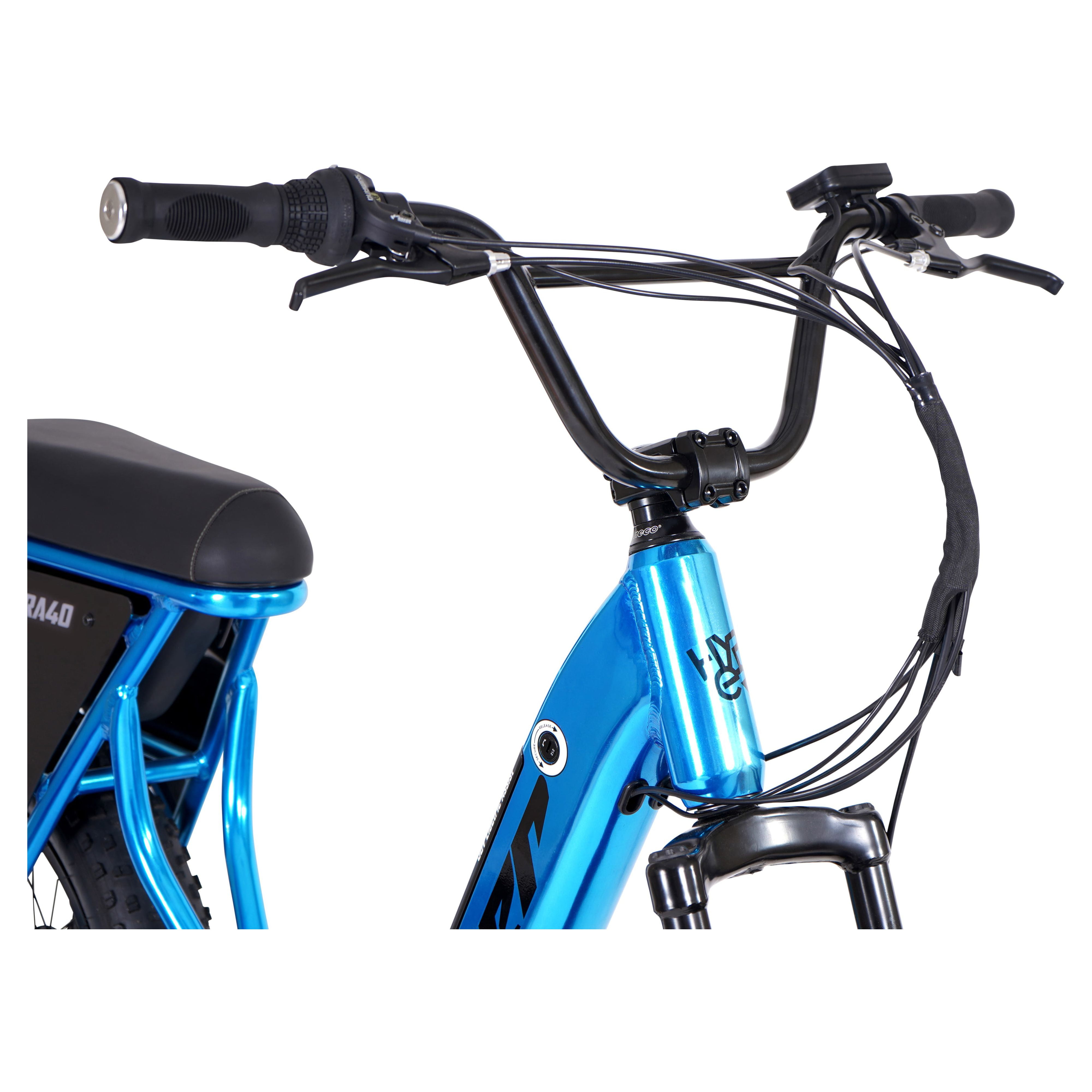 Hyper Bicycles Ultra 40 20 36V Electric Bike for Adults 250W E Bike Motor Blue