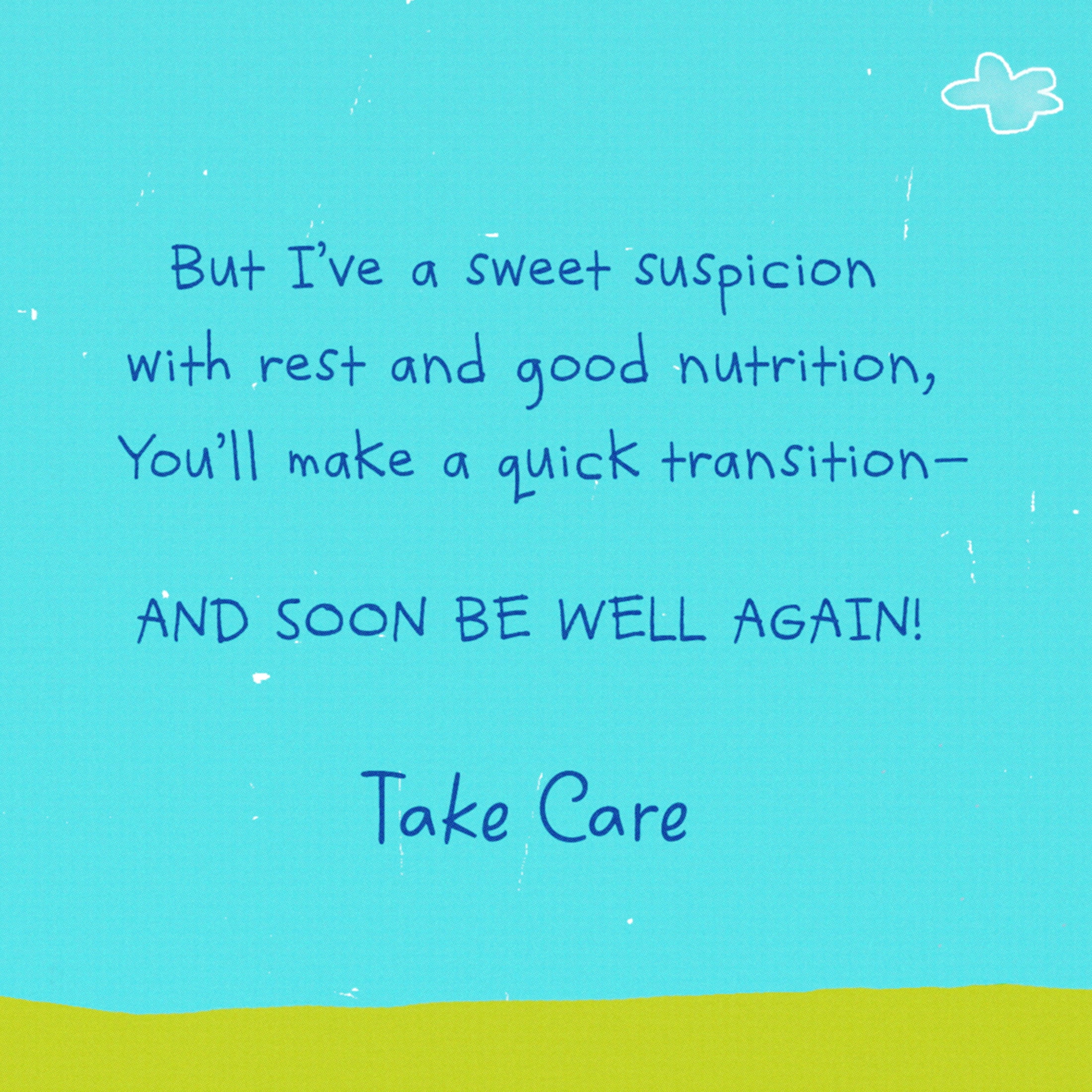 American Greetings Get Well Soon Card (Bear Holding Bandaid)