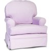 Cozy Round Back Glider Lavander Corduroy