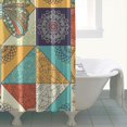 thumbnail image 4 of Waterproof Bohemian Shower Curtain 72x72 Inch Boho Style Polyester Unique Shower Curtain for Bathroom Hotel Home Decor with 12 Plastic Hooks, 4 of 5