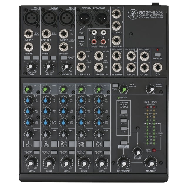 Mackie 802VLZ4 DJ mixer - audio mixers (20-20000 Hz)