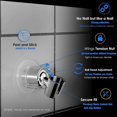 thumbnail image 2 of Shower Head Holder - 360 Adjustable and 60 Degree Tilt with Winged Tension Nut - Universal Secure Fit, Wall Mount with Adhesive Base, Shower Wand Hold, 2 of 5