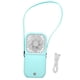 thumbnail image 4 of Abanicos colgantes de cuello Sunnimix Mini ventilador de escritorio plegable 3000mAh Azul, 4 of 8