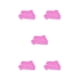 thumbnail image 2 of Molde de letras de feliz cumpleaños Injueey 3D de silicona Rosa Gris, 2 of 6