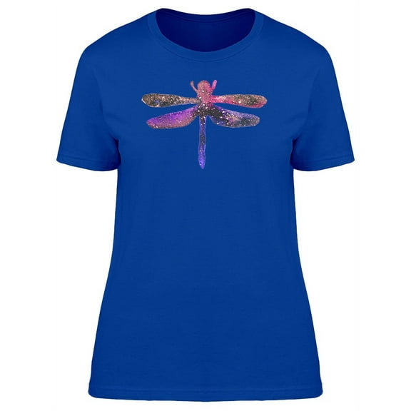 Watercolor Space Dragonfly T-Shirt Women -Image by Shutterstock, Female Small