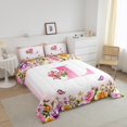 thumbnail image 3 of Erosebridal Letter Initial Bedding Twin Comforter Set,Monogrammed Personalized Down Comforter,Flower Decor,Reversible,Lightweight,2-Piece, 3 of 8
