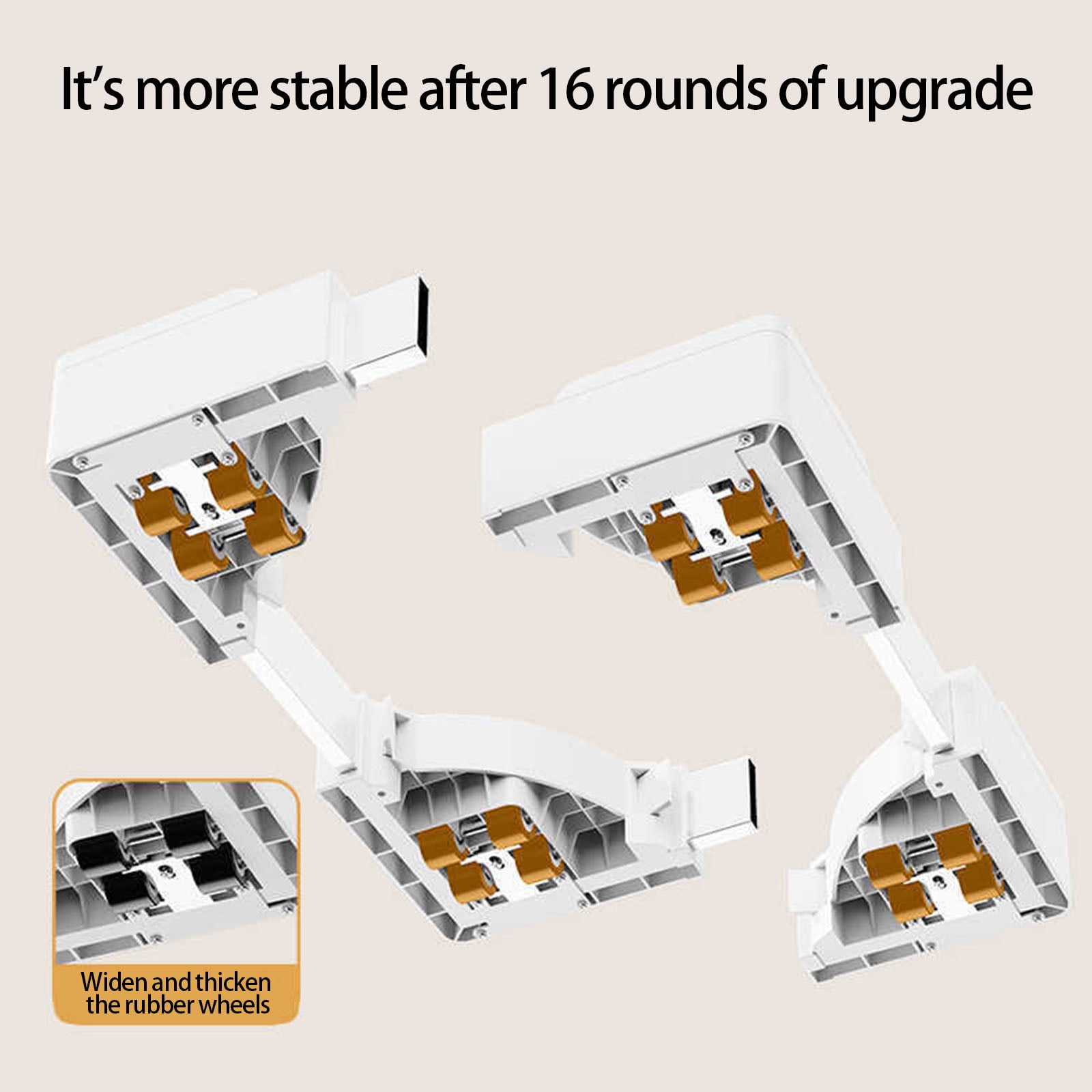Space Saving Movable Washing Machine Stand Washing Machine Base Rack for Stackable Appliances 45-70cm Length Ranges