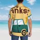thumbnail image 4 of Fotbe Happy Thanksgiving Day Camisa Hawaiana para Hombre Unisex – Camisa Casual de Verano con Botones de Manga Corta de Algodón y Lino,Large, 4 of 7