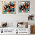 thumbnail image 4 of Designart "Orange Abstracted Geometric Explorations III" Modern Geometric Canvas Art Print, 4 of 5