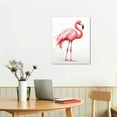 thumbnail image 3 of COMIO Pink Flamingo Posters Canvas Wall Art Canvas Painting Watercolour Prints Room Decor Poster Prints Cute Pet Illustration Poster, 3 of 5