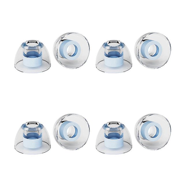 4 Pairs Liquid Silicone Ear Tips Enhances Clarity Noise Isolating Ear Caps Reusable Eartips for Expl