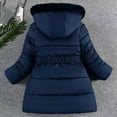 thumbnail image 4 of Hpgjzj Kids Girls Winter Warm Fleece Lined Jacket Coat Faux Hooded Puffer Coats Soft Thicken Overcoat, 4 of 4
