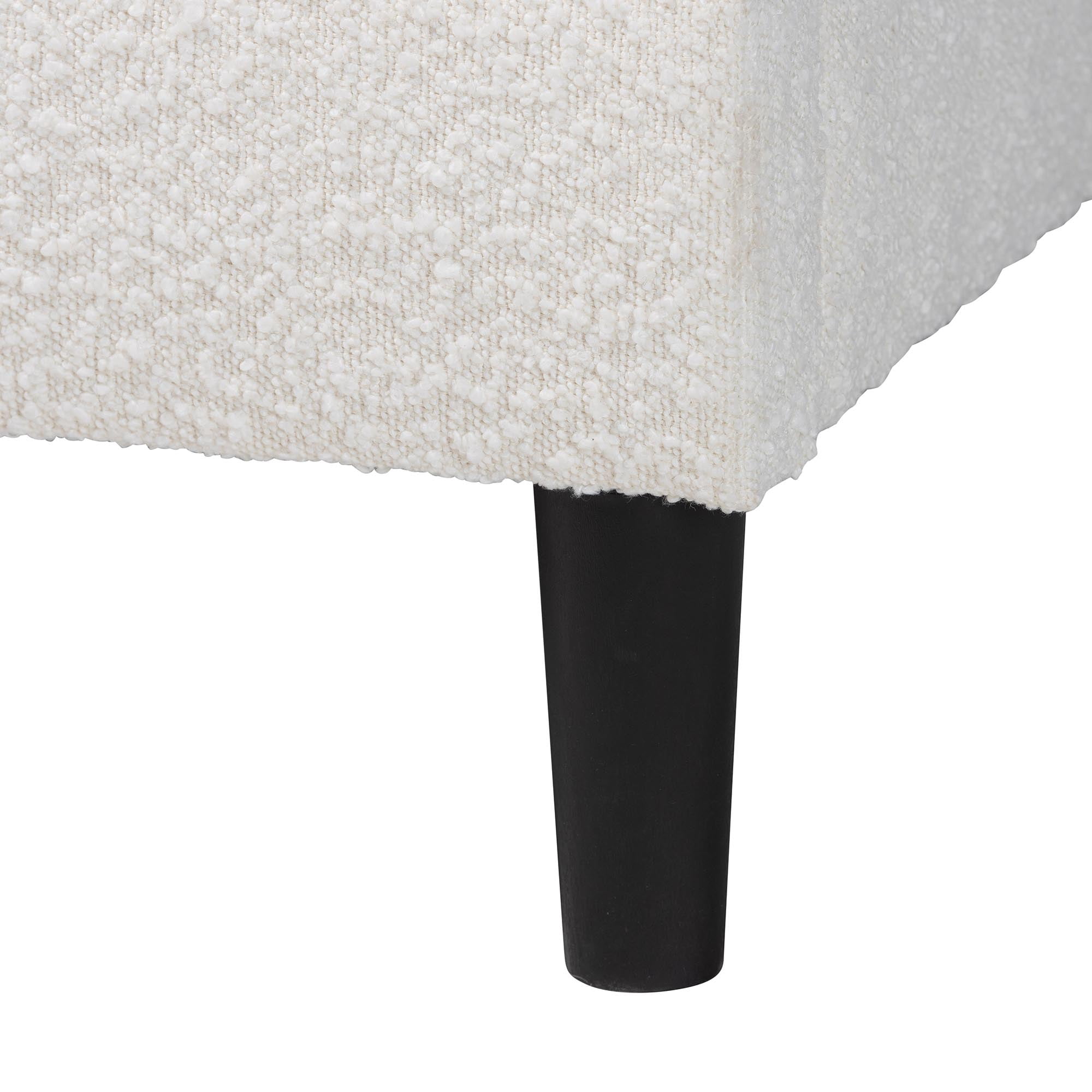 Baxton Studio Albion Modern Platform Bed, Queen, 63"W, Cream