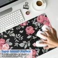 thumbnail image 4 of Long Mouse Pads for Desk,Pioneer Flower Floral Print Pattern Desk Mats on Top Of Desks, Desk Mouse Pad Extra Large with 3mm Non-Slip Base and Stitched Edge for Gaming,Office,Work,Home 31.5"x11.8", 4 of 6