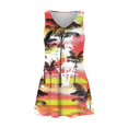 thumbnail image 4 of MKLEKYY Trajes De Baño Mujer Short Womens Summer Dresses 2024 Loose V Neck Sleeveless Swimsuit Coverup With Pockets Floral/Plain/Eyelet, 4 of 5