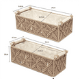 thumbnail image 3 of Cesta de almacenamiento de macramé, cestas de decoración bohemia para organizar, cesta decorativa tejida para encimera, cesta de papel higiénico B, 3 of 6