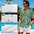 thumbnail image 6 of KUIFORTI Matching Couples Outfits Lightweight Tropical Palm Leaf Casual Beach Vacation Party Shirt Soft and Comfortable for Beach Seaside Lightweight Quick-dry, 6 of 7