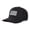 96618_Black, variant on Waterproof Golf Snapback Hat with Breathable Panels, Flat Bill, TriProof Polyester, White, M/L