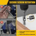 thumbnail image 4 of Specollect 1 Pcs Spring Loaded Screw Holding Screwdriver Bit Holder Attachment for Non-Magnetic Screws Secure Grip Fastener Tool, 4 of 6