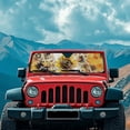 thumbnail image 4 of FUIALDOLG Car Front Window Sun Shield Sunflower Bee Foldable Front Window Sun Shade Windshield Rays Sunshade Visor Protector for Off-road Vehicle SUV Accessories 52.95" L x 16.14" W, 4 of 7